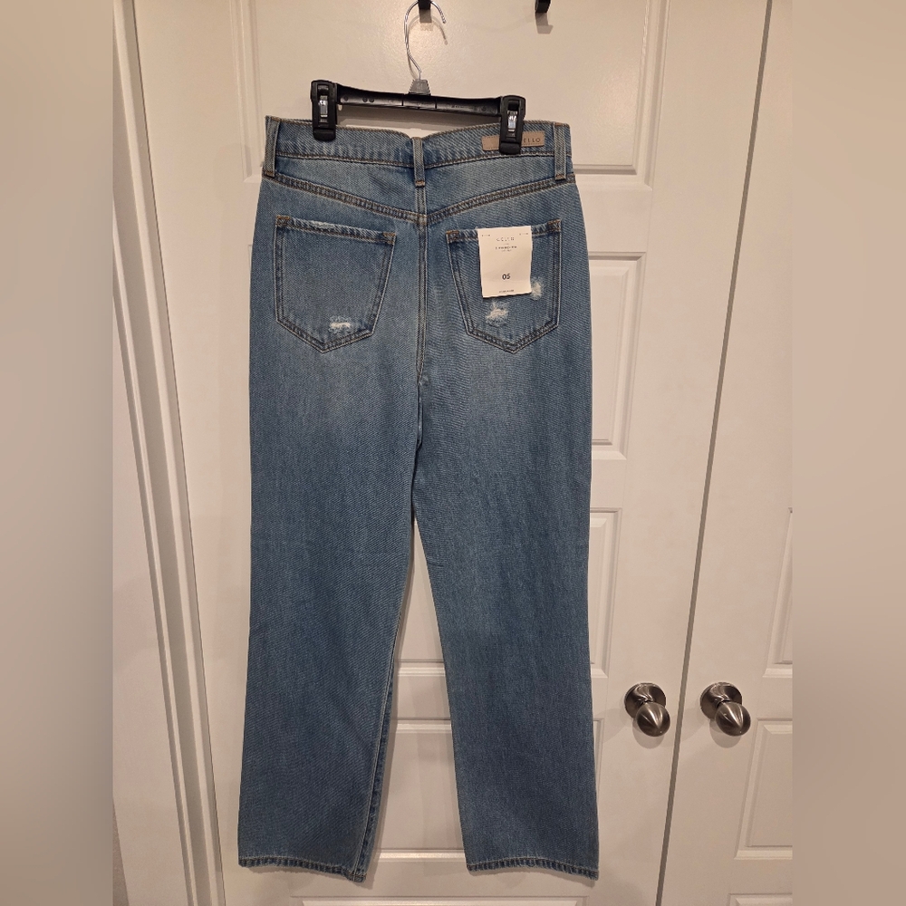 CELLO WOMEN'S SUPER HIGH DISTRESSED DADS JEANS SIZE 28 NWT - Picture 7 of 9
